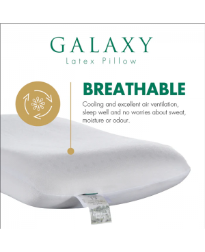 GETHA Galaxy Latex Pillow  (Cotton Fabric / Tencel Fabric)