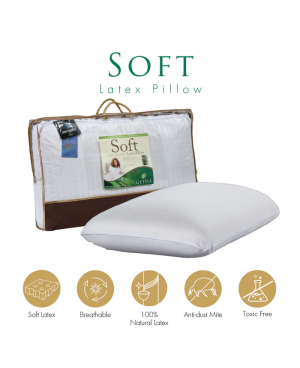 GETHA Soft Latex Pillow (Cotton Fabric / Tencel Fabric)
