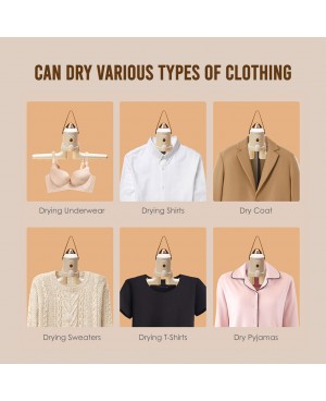 3in1 Multi-functional Dryer Portable Clothes Shoe Dryer with Foot Warmer Massage Silent Operation Quick Dry