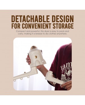 3in1 Multi-functional Dryer Portable Clothes Shoe Dryer with Foot Warmer Massage Silent Operation Quick Dry