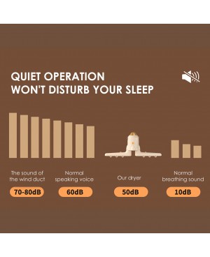 3in1 Multi-functional Dryer Portable Clothes Shoe Dryer with Foot Warmer Massage Silent Operation Quick Dry