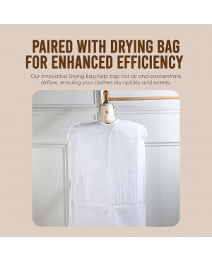 3in1 Multi-functional Dryer Portable Clothes Shoe Dryer with Foot Warmer Massage Silent Operation Quick Dry