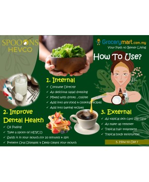 SPOONS SP HEVCO Hot Extracted Virgin Coconut Oil - 12 Sachets (4~7x Higher Polyphenols)